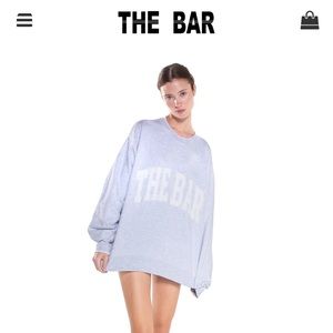 the bar varsity sweatshirt